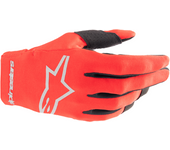 Alpinestars Guantes de Cross  Radar Rojo Marte-Plateado
