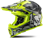 LS2 Casco de Cross Niño  MX437 Fast II Mini Crusher Negro-Amarillo