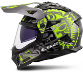 LS2 Casco de Cross  MX702 Pioneer II Amarillo