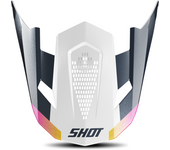 Shot Race Gear Visera de Casco de Cross Shot Lite Ultra Azul-Naranja Perlado
