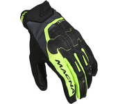 Macna Guantes de Moto  Assault 2.0 Negro-Amarillo Fluo