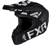 FXR Casco de Cross  Clutch Evo LE Negro-Plateado