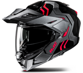 HJC Casco Adventure  I80 Velly Gris-Negro-Rojo