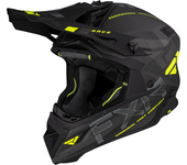 FXR Casco de Cross  Helium Carbon HiVis-Carbón