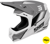 Shot Race Gear Casco de Cross Shot Core Honor Gris Perlado
