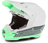 6D Casco de Cross  ATR-1 Split Verde Neón