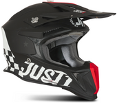 Just1 Casco de Cross  J18 F Old School Negro