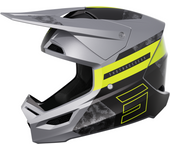 Shot Race Gear Casco de Cross Shot Furious Patrol Gris-Amarillo Neón