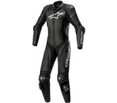 Alpinestars Mono de Cuero Mujer  Stella GP Plus Negro-Blanco-Gris Metálico