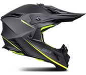 Raven Casco de Cross  Ipsum Evo Carbono Mate-Amarillo Flúor