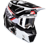 Leatt Casco de Cross con Gafas  Kit Moto 7.5 V24 Negro-Blanco