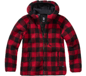 Brandit Chaqueta Polar Mujer  Rojo-Negro