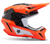 FOX Casco de Cross  V3 RS Infinite Naranja Fluorescente