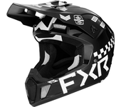 FXR Casco de Cross  Clutch Galdiator Negro-Blanco