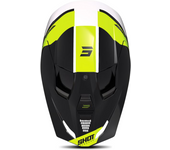 Shot Race Gear Pico de Casco de Cross Shot Furious Scope Amarillo Neón Brillante