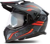 O'Neal Casco Adventure  A-SRS Negro-Gris-Rojo