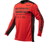 Fasthouse Camiseta de Cross  Grindhouse Domingo Roja
