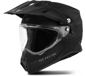 FLY Racing Casco Adventure  Trekker Solid Negro Mate
