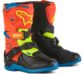 Alpinestars Botas de Cross Niño  Tech 3S Naranja-Azul-Amarillo Fluo