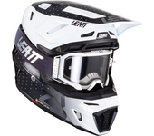 Leatt Casco de Cross con Gafas  Kit Moto 8.5 V24 Negro-Blanco