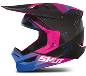 Shot Race Gear Casco de Cross Shot Furious Matrix Morado