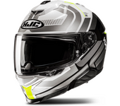 HJC Casco Integral  I71 Viz Blanco-Gris-Amarillo Flúor