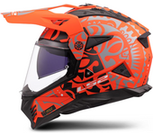 LS2 Casco de Cross  MX702 Pioneer II Naranja