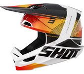 Shot Race Gear Casco de Cross Shot Furious Electron Naranja