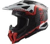 LS2 Casco de Cross  MX703 X-FORCE Victory Rojo-Blanco