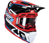 Leatt Casco de Cross con Gafas  Kit Moto 8.5 V24 Rojo