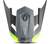 Shot Race Gear Casco de Cross Shot Lite Ultra Amarillo Neón Purpurina Mate