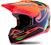 Alpinestars Casco de Cross Niño  SM3 Deegan ECE06 Naranja Flúor-Púrpura-Rosa