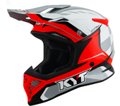 KYT Casco de Cross  Skyhawk Glowing Blanco-Rojo