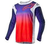 Alpinestars Camiseta de Cross  Racer Hoen Gris Claro-Naranja-Negro