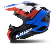 LS2 Casco de Cross  MX703 X-Force Blanco-Rojo-Azul