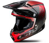 FLY Racing Casco de Cross  Formula S Protocol Negro Carbono-Rojo