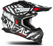 O'Neal Casco de Cross  2SRS GLITCH V.23 Negro-Blanco