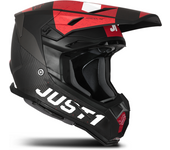 Just1 Casco de Cross  J22 C Adrenaline Rojo-Blanco-Carbón
