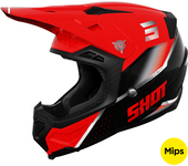 Shot Race Gear Casco de Cross Shot Core Honor Rojo Nacarado