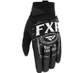FXR Guantes de Cross  Prime Negro-Blanco