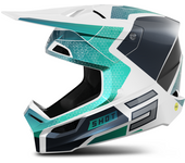 Shot Race Gear Casco de Cross Shot Race Phaser Azul-Turquesa Perlado