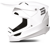 Shot Race Gear Casco de Cross Shot Furious Solid Blanco