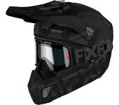 FXR Casco de Cross  Clutch Cold Stop QRS Electric Negro Ops