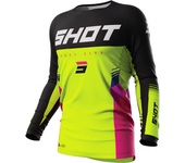 Shot Race Gear Camsieta de Cross Shot Tracer Amarillo Neón