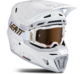 Leatt Casco de Cross  Moto 8.5 con Gafas Blanco