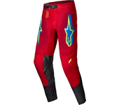 Alpinestars Pantalones de Cross  Supertech Maker Rojo Brillante-Amarillo Flúor