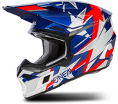 O'Neal Casco de Cross  3SRS Ride Azul-Blanco-Rojo