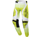 Alpinestars Pantalones de Cross  Racer Push Amarillo Flúor-Blanco