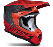 Just1 Casco de Cross  J22 F Dynamo Rojo-Negro