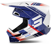 Shot Race Gear Casco de Cross Shot Furious Azul-Rojo Perlado